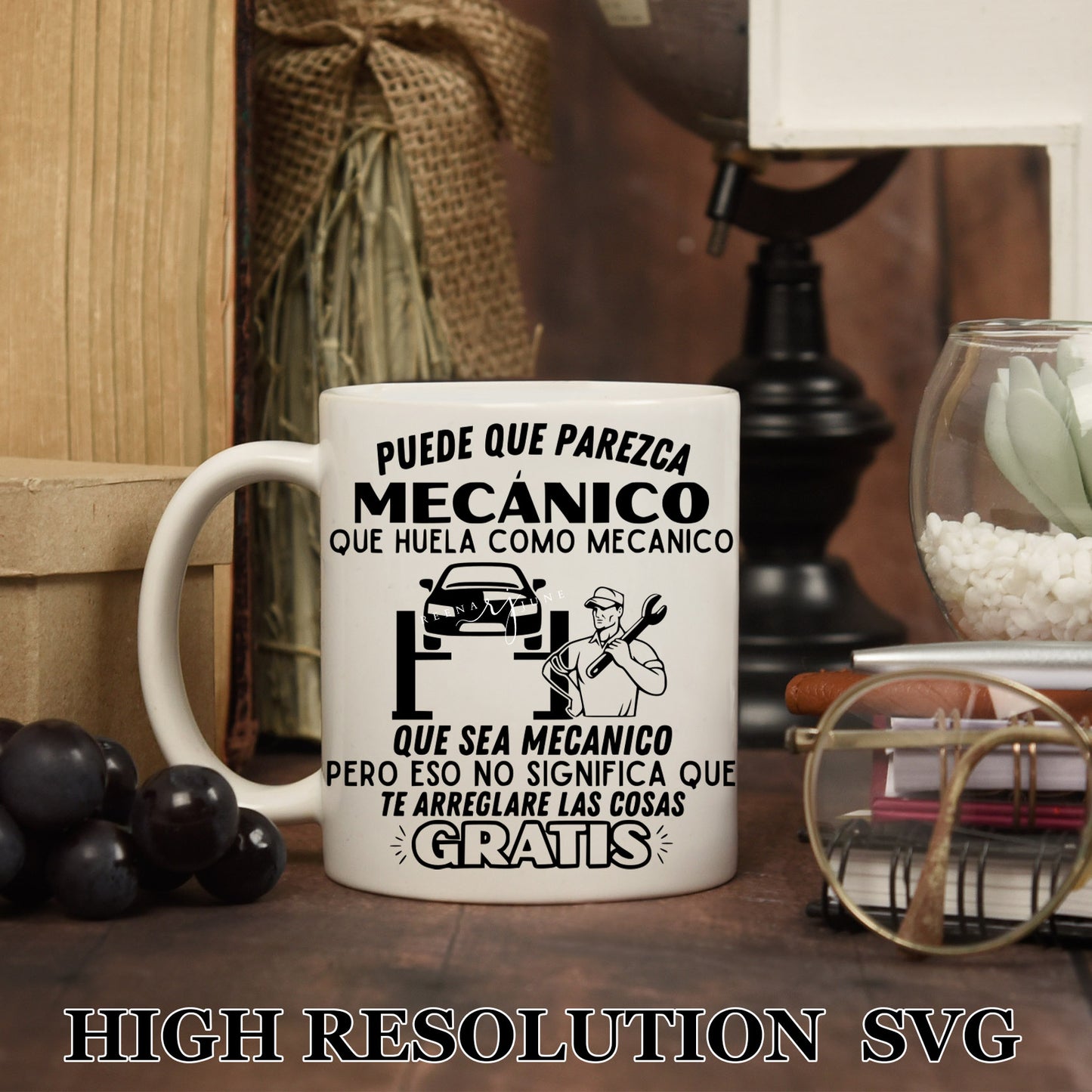 Mecanico Svg, Spanish Shirt Svg, Spanish PNG, Cut file for Silhouette, Svg file for Cricut, Funny SVG, SVG en Espanol, Mechanic Shirt svg
