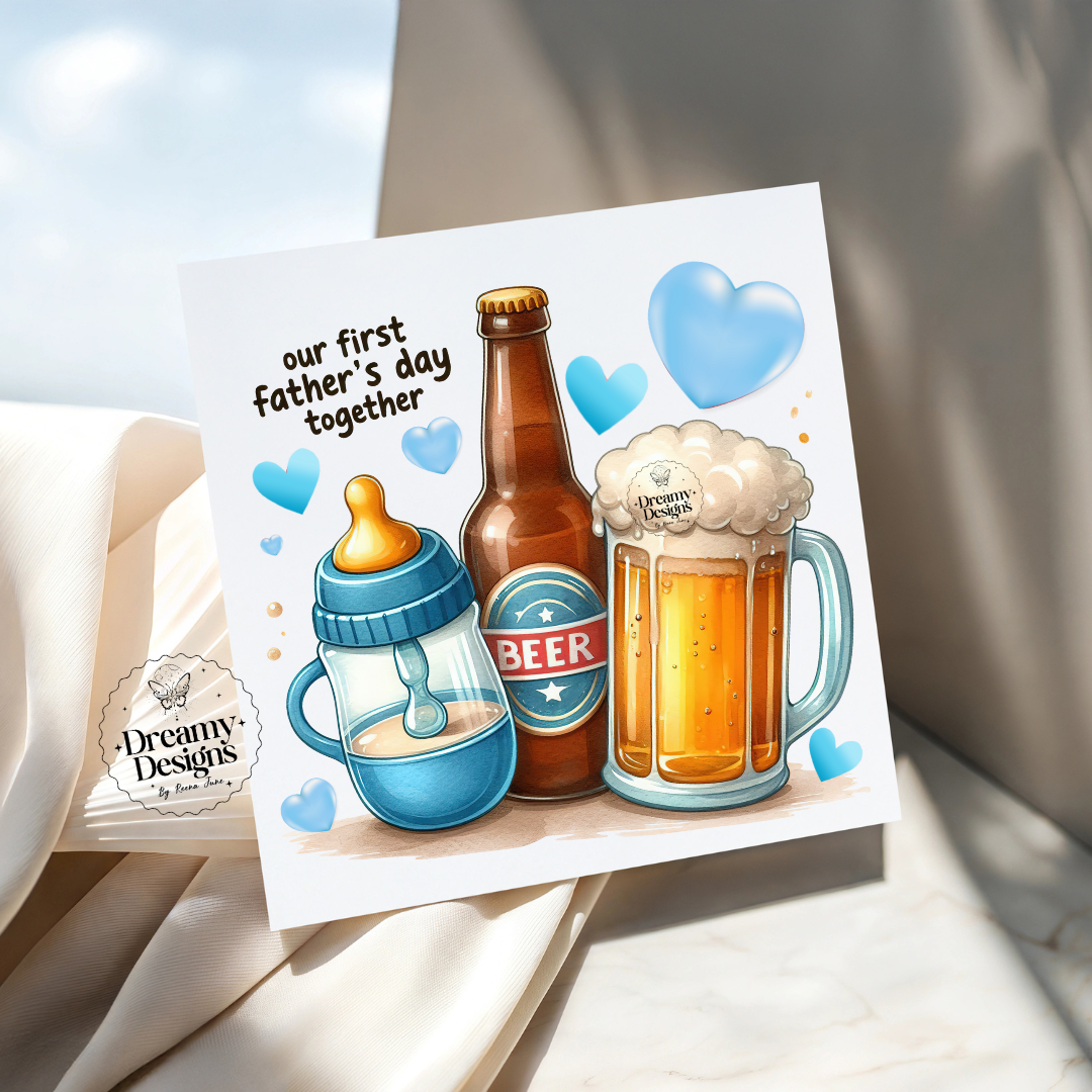First Father's Day Gift, Greeting Card, Father's Day Gifts, Gifts for Him, Best Dad Ever, Gift for Dad, first father's day gift, Daddy to be