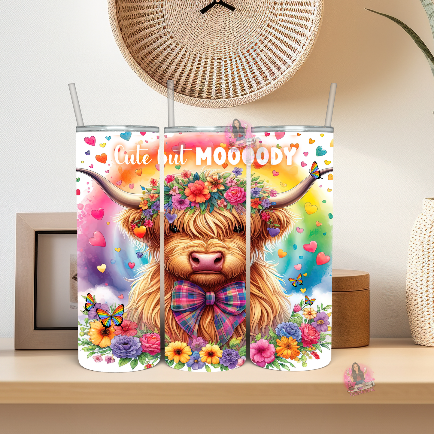 Pride Highland Cow Tumbler Wrap, Ice Cream Sublimation Transfer, Pride Flags Sub Transfer, Pride Month Designs, LGBTQ Pride Ready to Press Transfer Prints, Cut Cow Designs
