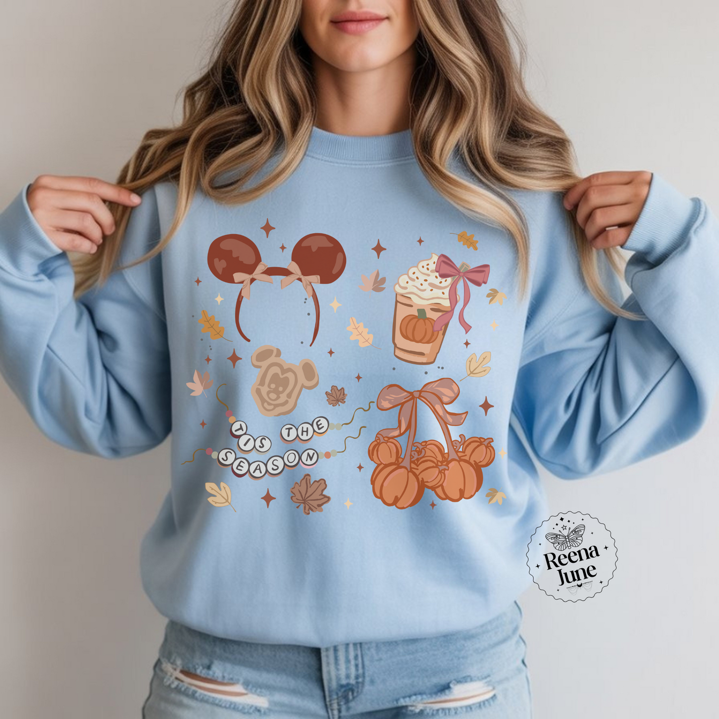 Disney Fall Shirt or Sweatshirt, Cute Mickey Autumn Leaves Graphic Tee, Cozy Disney Thanksgiving Outfit