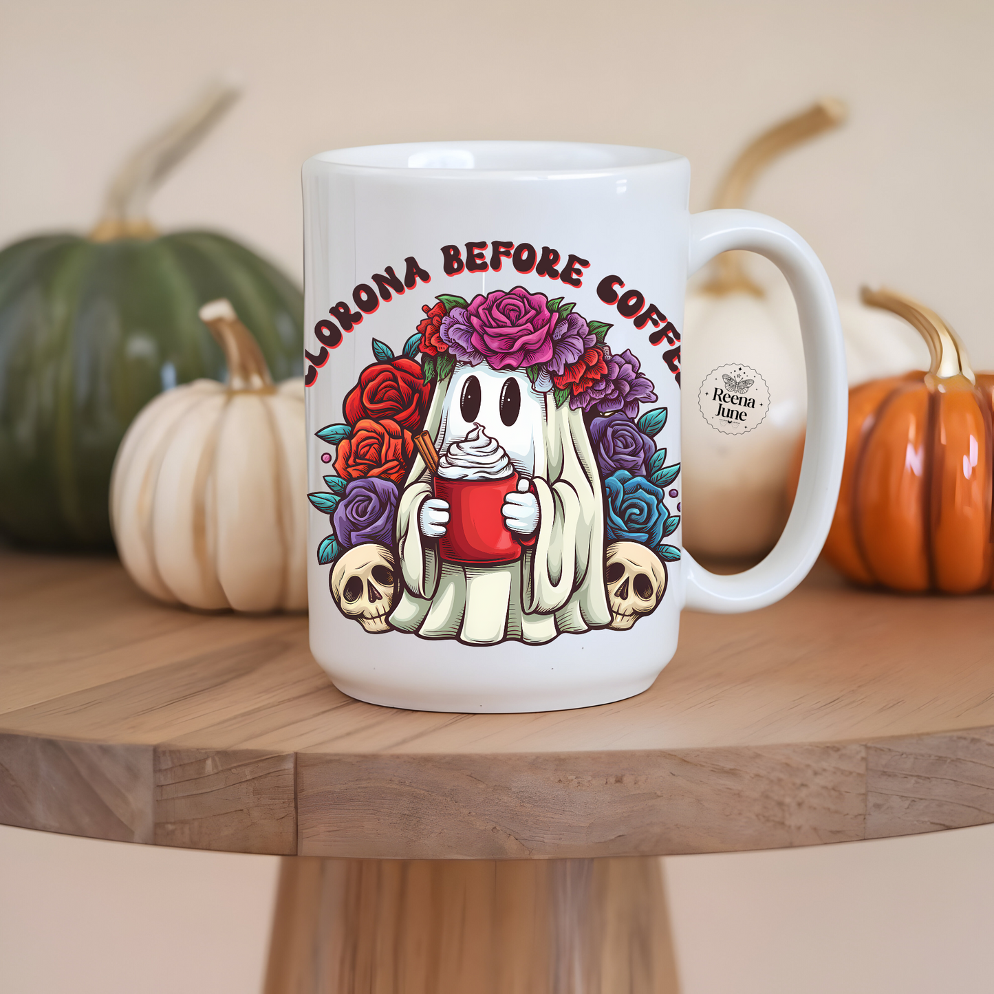 Llorona Before Cafecito Mug, Funny Mexican Coffee Cup, Double-Sided Ceramic Mug for Cafecito Lovers