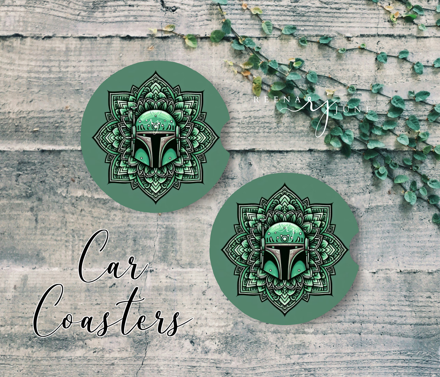 Mandala Star Wars Car Coaster, StarWars Car Accessories, Trending Gifts, Gifts for Men, Star Wars Gifts