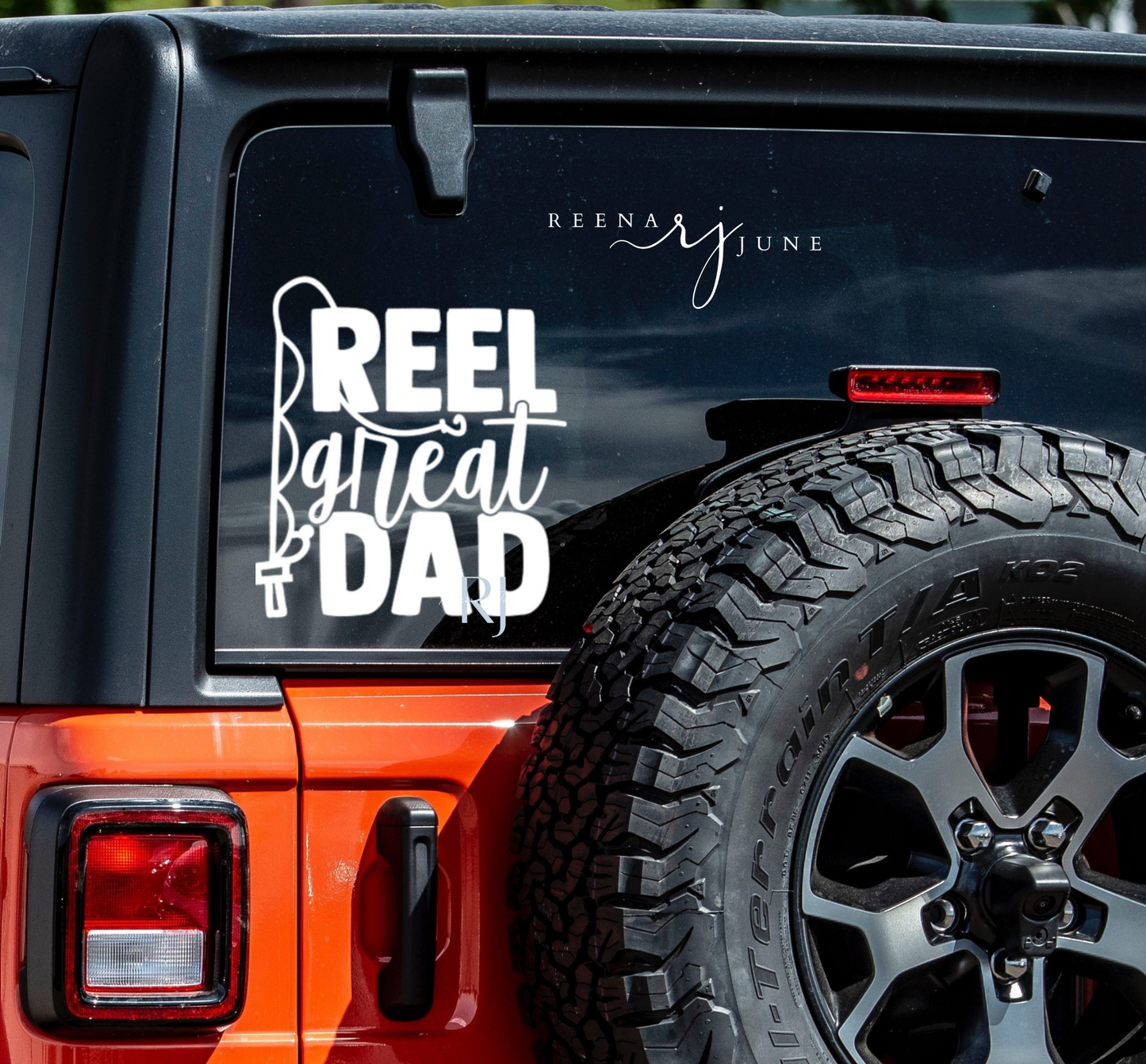 Reel Cool Dad Vinyl Decal, Fathers Day Gift, Dad Birthday Gifts, Gifts for man, Gifts for Him, Gifts for Dad, Vinyl Sticker, Car Accessories