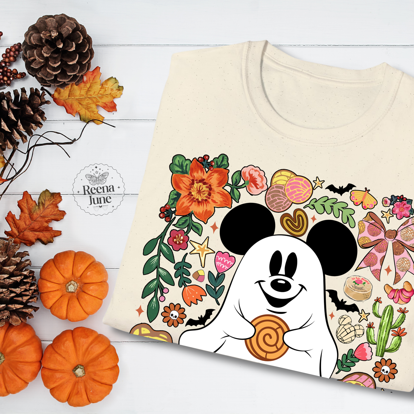 Cute Halloween Ghost Mickey & Minnie Sweatshirt, Fall Disney Couple Pullover, Matching Halloween Outfits, Trick or Treat Sweater, Pan Dulce Shirt