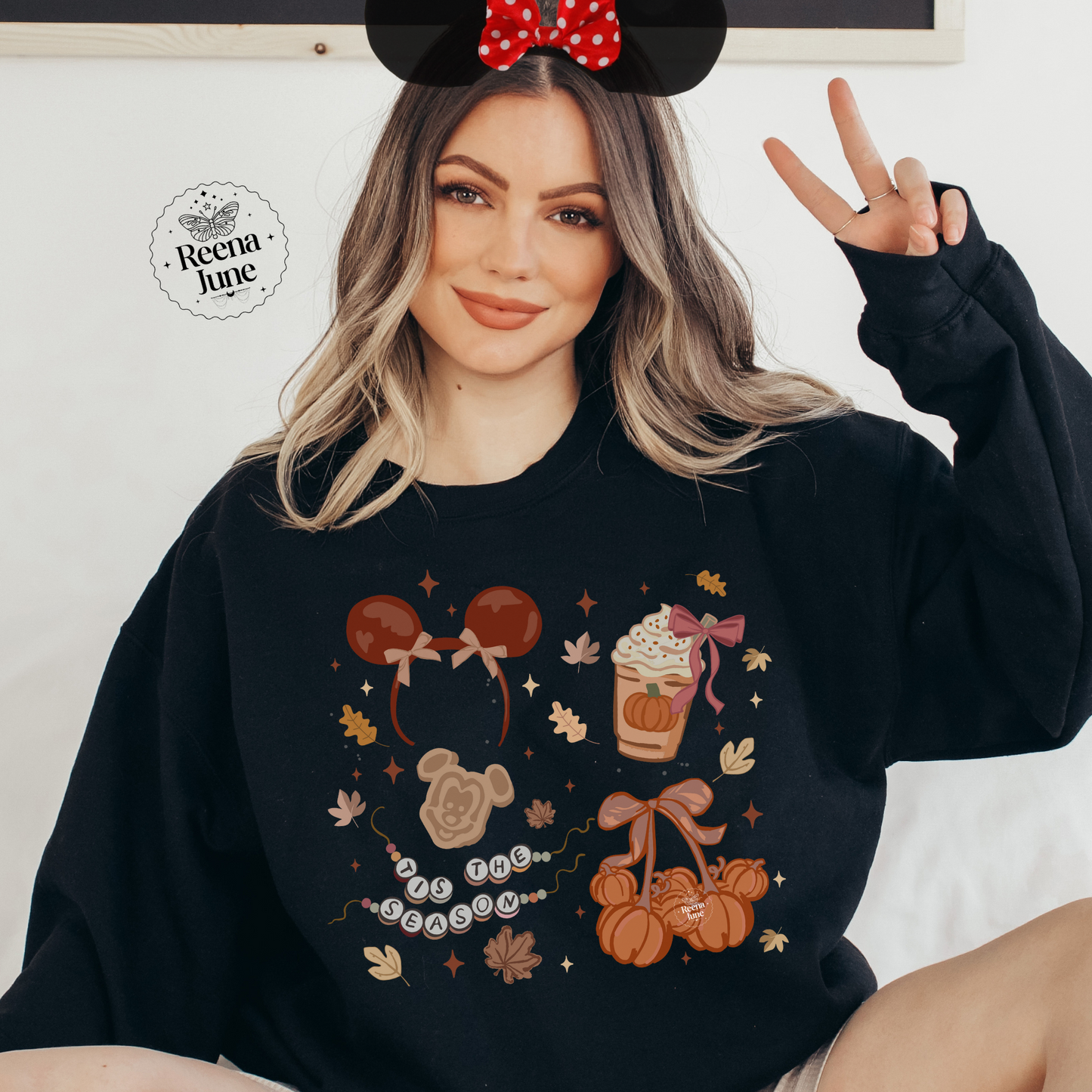 Disney Fall Shirt or Sweatshirt, Cute Mickey Autumn Leaves Graphic Tee, Cozy Disney Thanksgiving Outfit