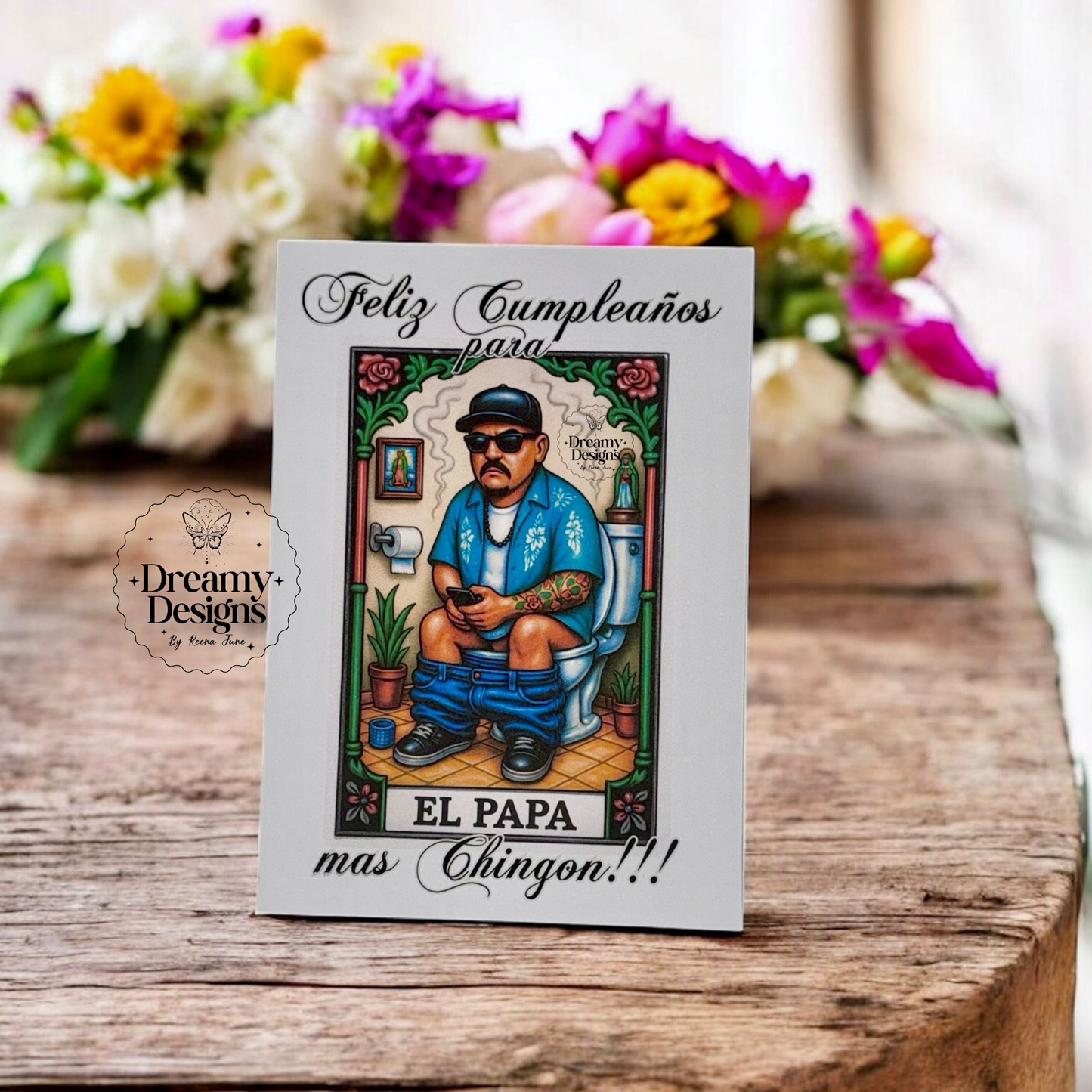 Loteria El Papá Spanish Greeting Card, Funny Cards, Regalos En Espanol, Gifts Ideas, Birthday Cards for Dad