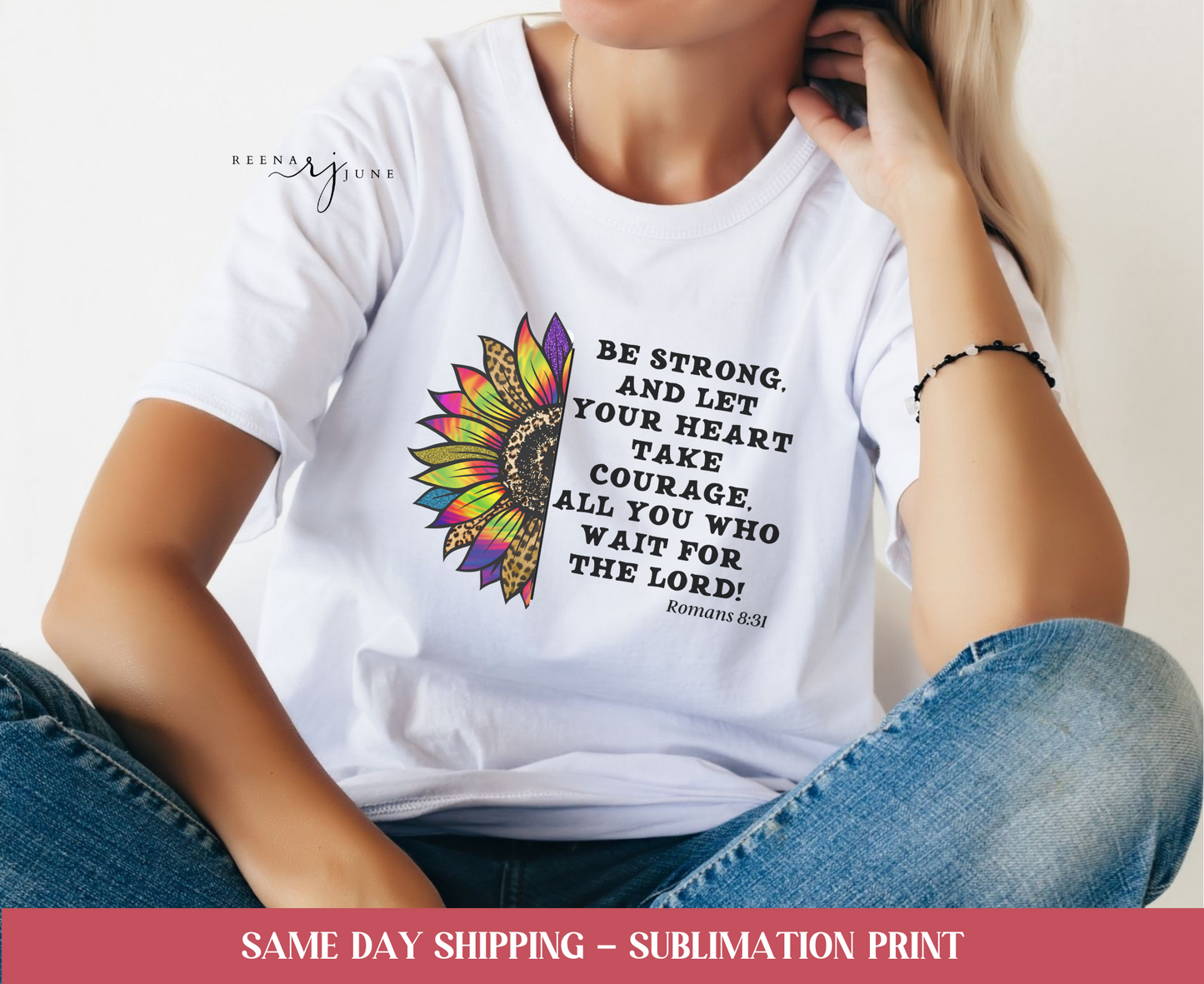 Bible Verse Romans 8:31 Sublimation Print Sale