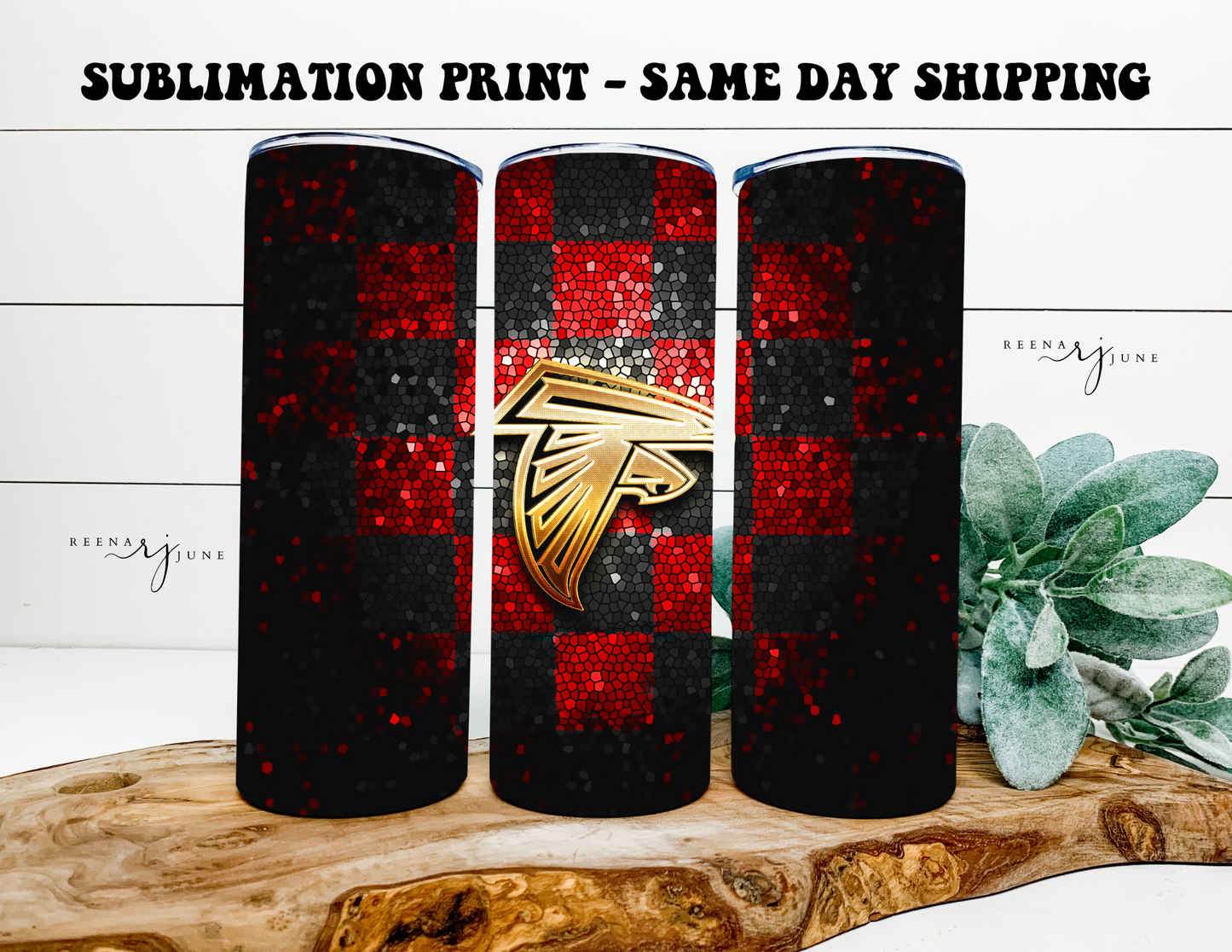 NFL Football Teams 20oz Skinny Tumbler Sublimation Print