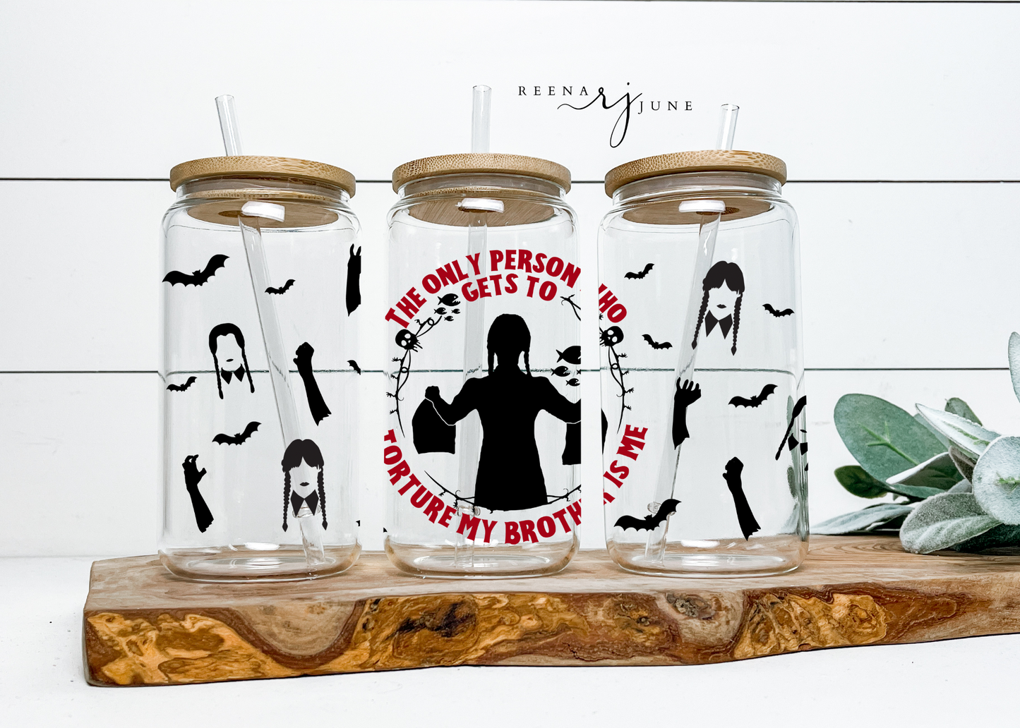 Wednesday 16oz Libby Glass Wrap Svg