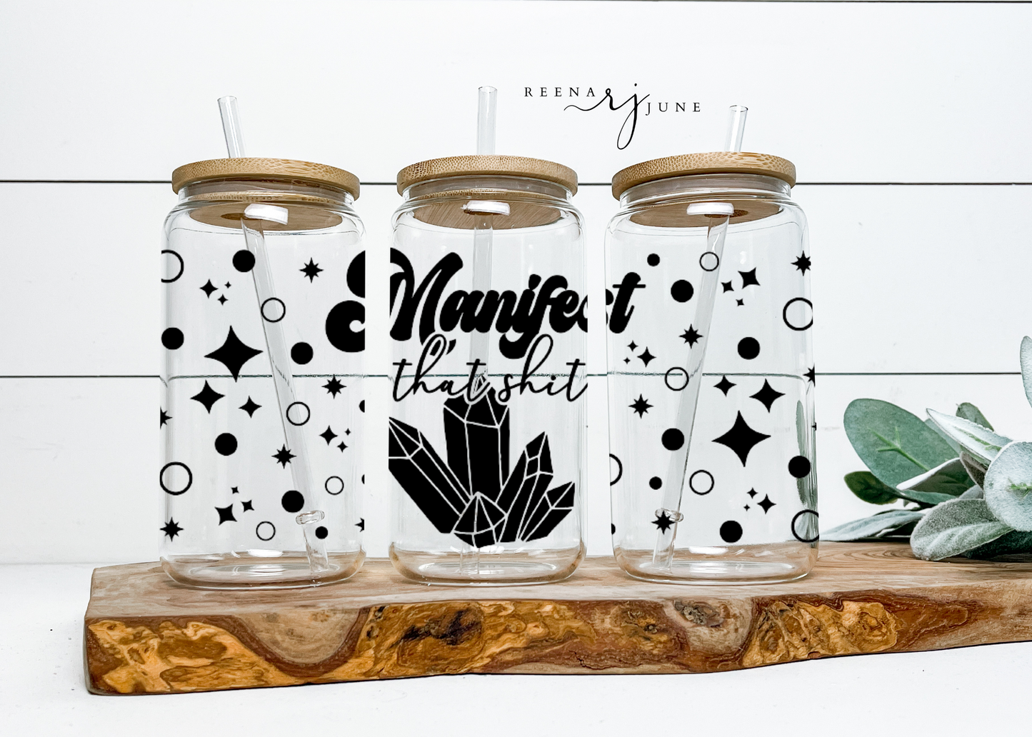 Manifest that Sht 16oz Libby Glass Wrap Svg