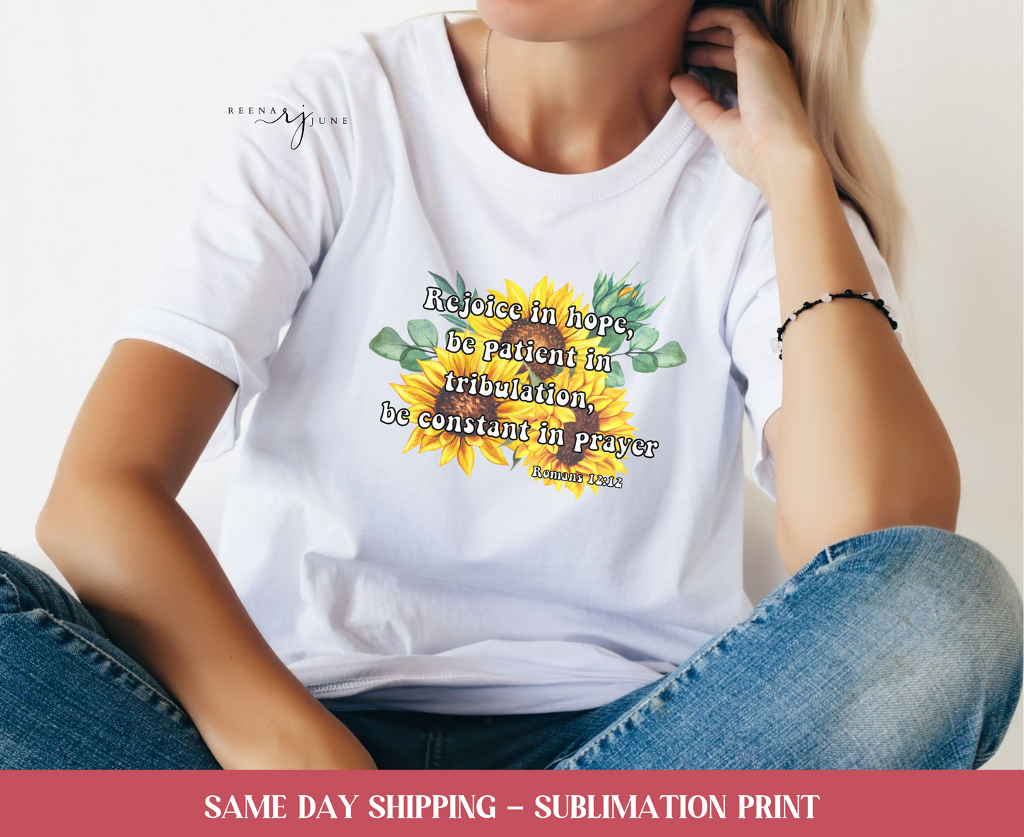 Bible Verse - Romans 12:12 Sublimation Prints