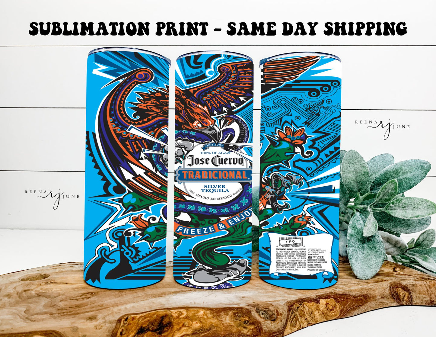 Jose Cuenvo Tequila - Alcohol 20oz Skinny Tumbler Sublimation Print