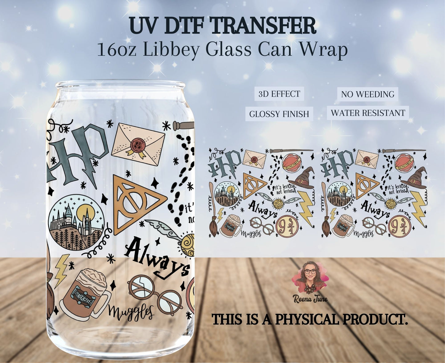 Wizard Harry P UV DTF Transfer