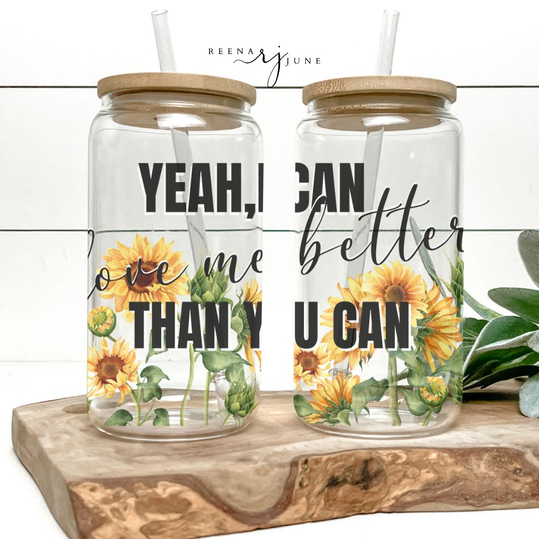 Miley Cyrus - Flowers - 16oz Libbey Glass Sublimation Print