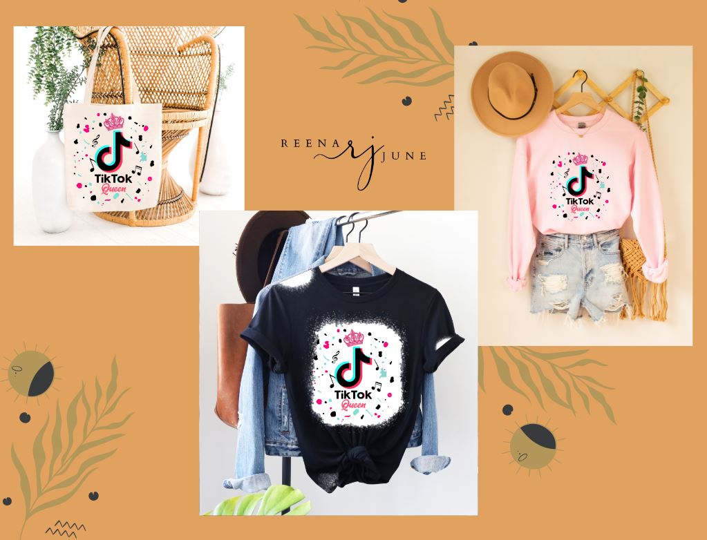 Tik Tok Queen Sublimation Heat Transfer