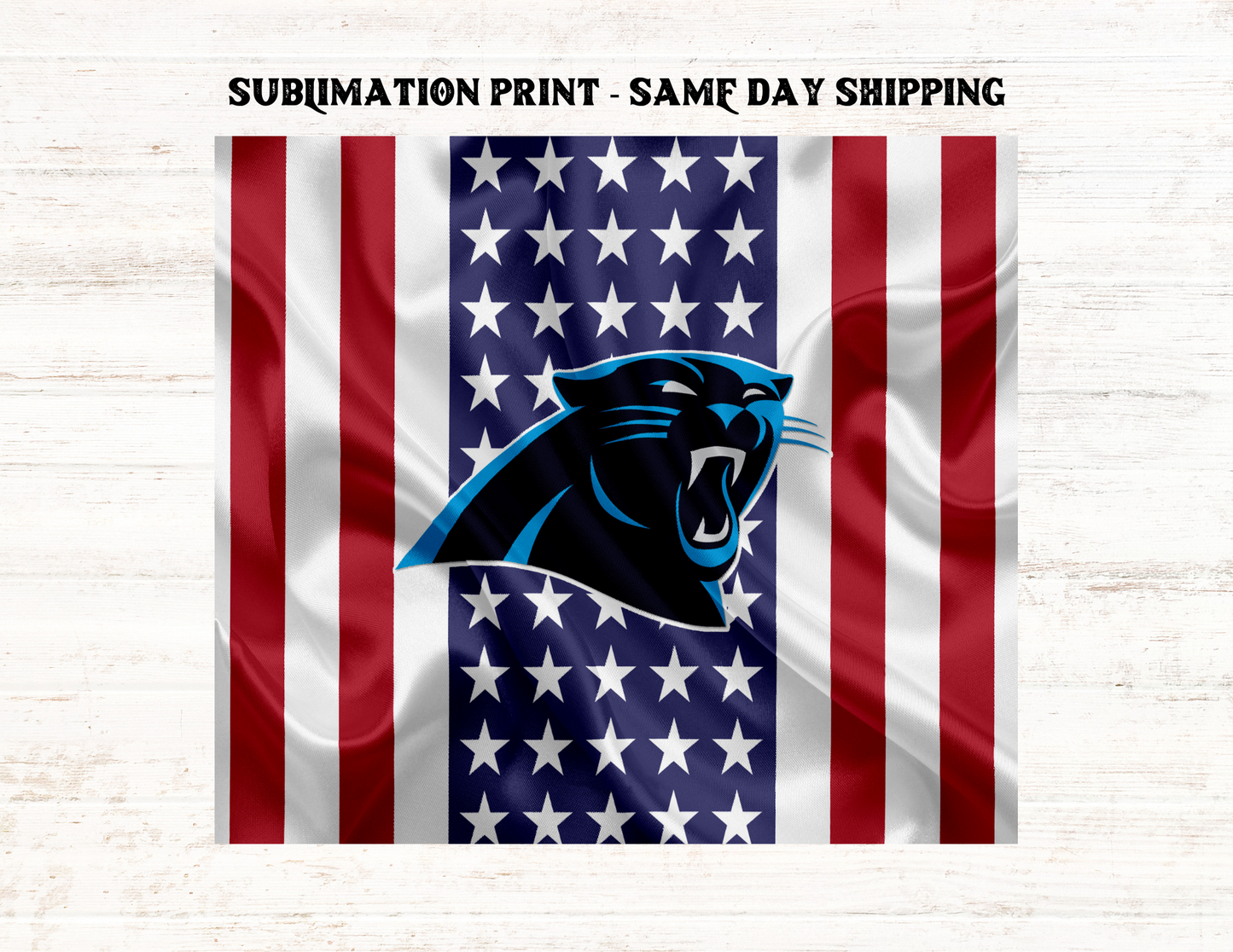 NFL Football Team - American Flag 20oz Skinny Tumbler Sublimation Print