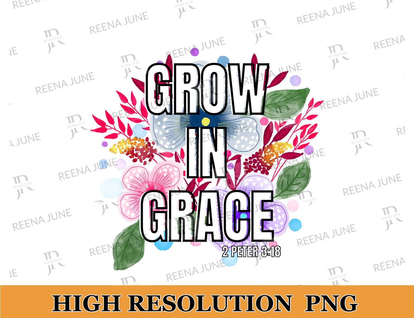 Grow in grace PNG