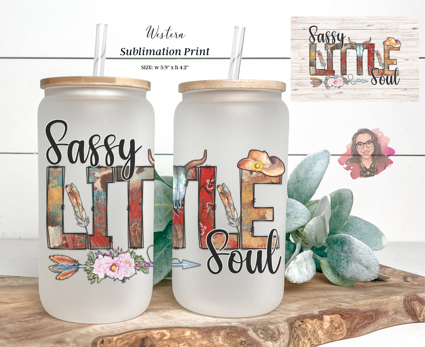 Little Sassy Soul - Western Sublimation Print