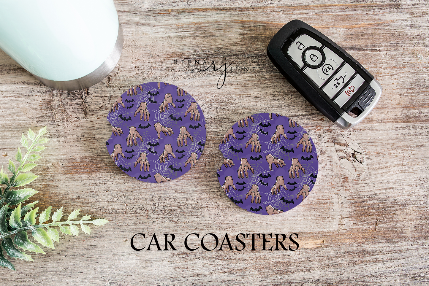 THING - Wednesday Addams Car Coasters