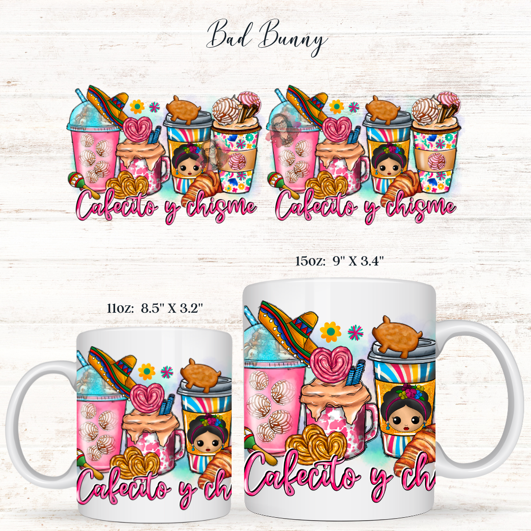 Cafecito & Chisme Sublimation Print