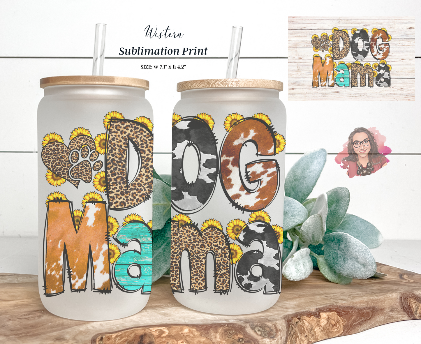 Dog Mom Sublimation Print