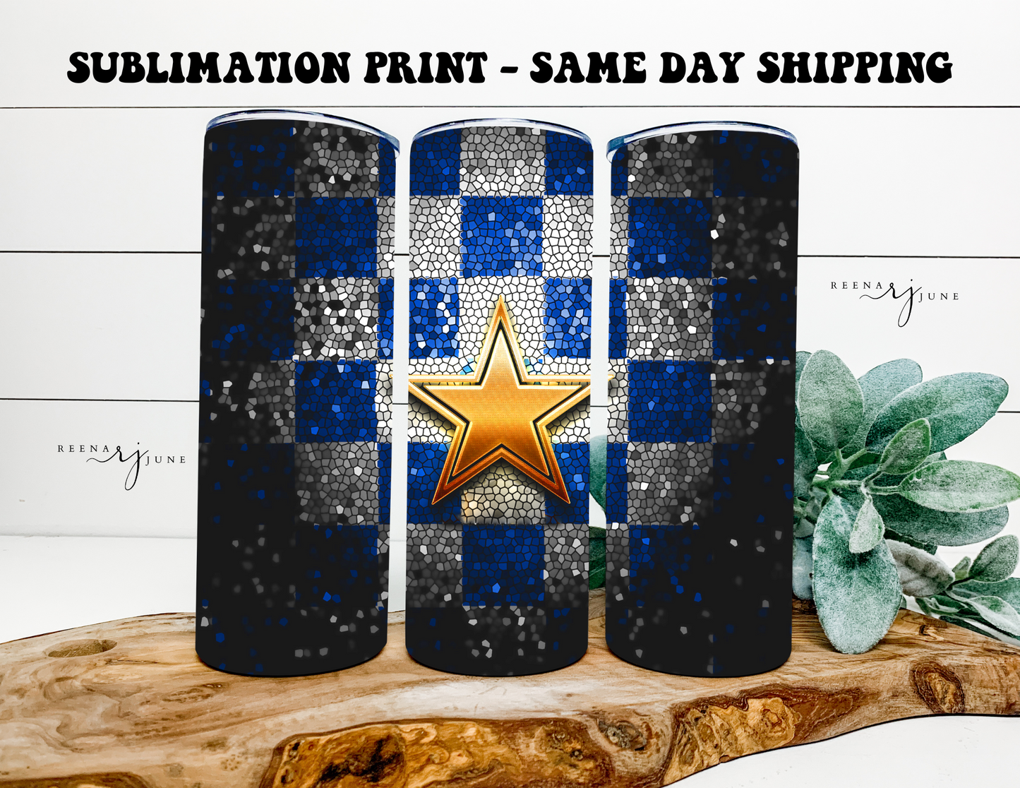 NFL Football Teams 20oz Skinny Tumbler Sublimation Print