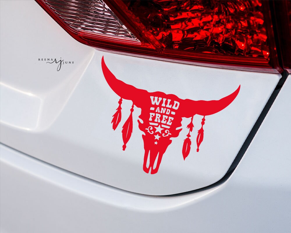 Wild and Free Car Decal