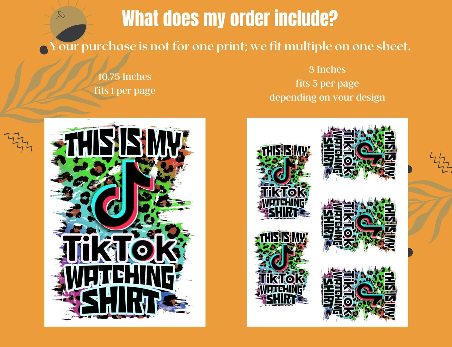 Peace Love Tik Tok Sublimation Heat Transfer