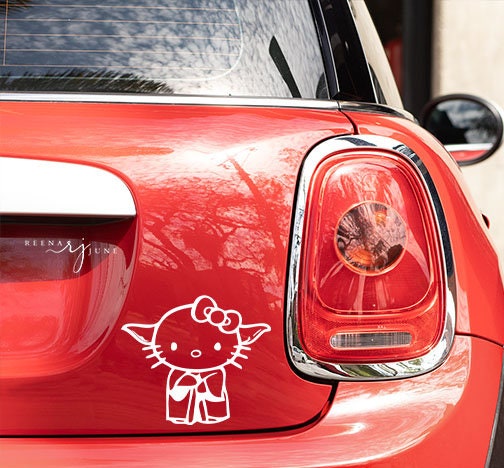 Hello Kitty StarWars Vinyl Sticker, Car Decal, Star wars Sticker