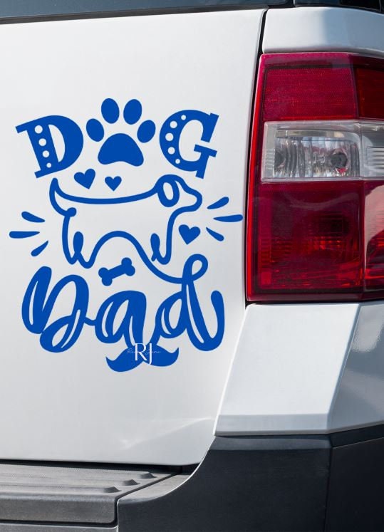 Dog Dad Car Decal