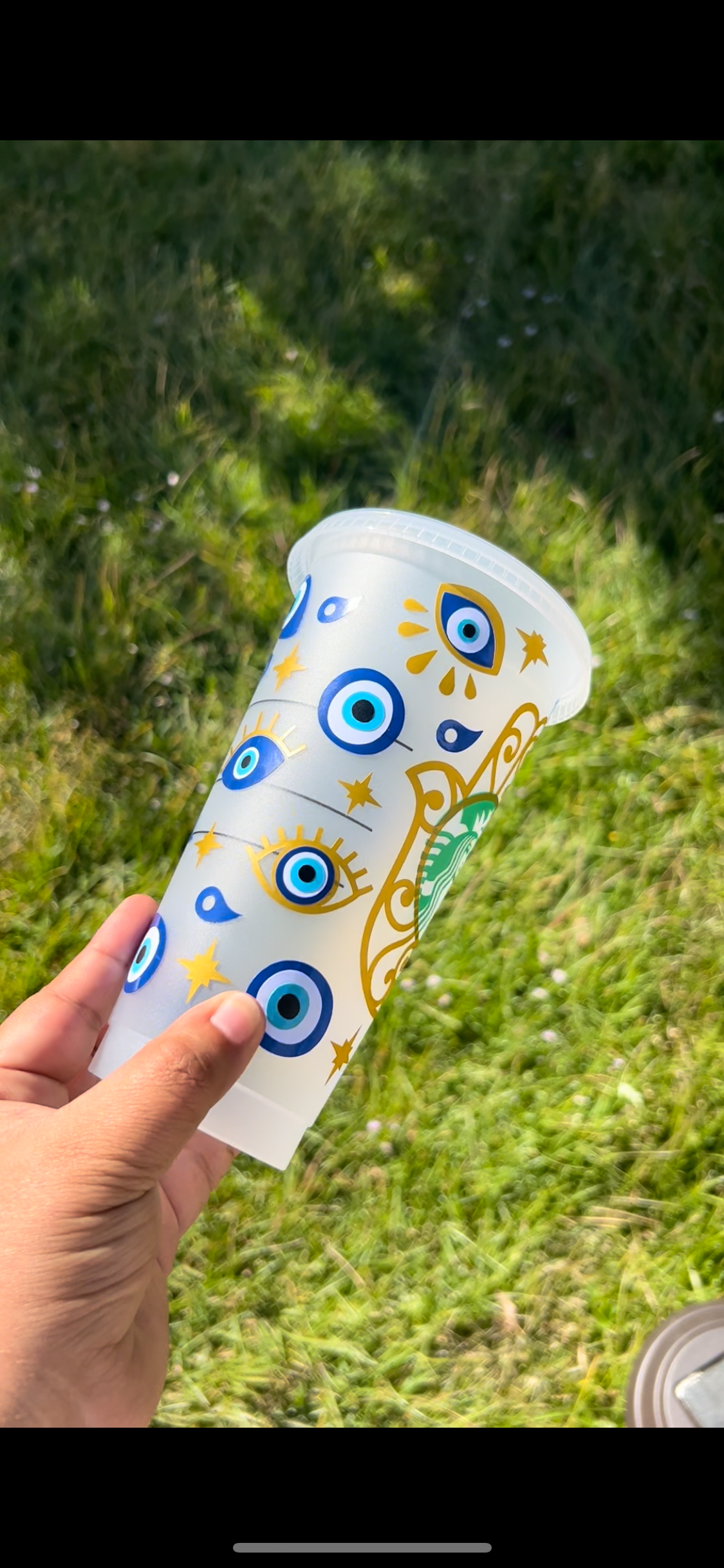 Evil Eye Starbucks Cold Cup