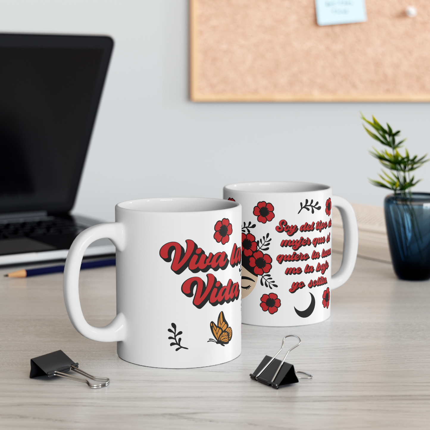 Frida Kahlo Sublimation Mug Wrap