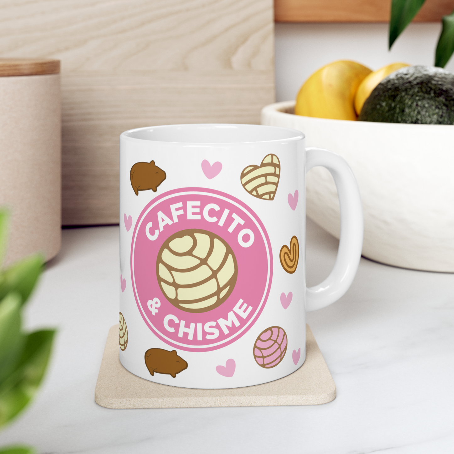 Cafecito Y Chisme Sublimation Mug Wrap