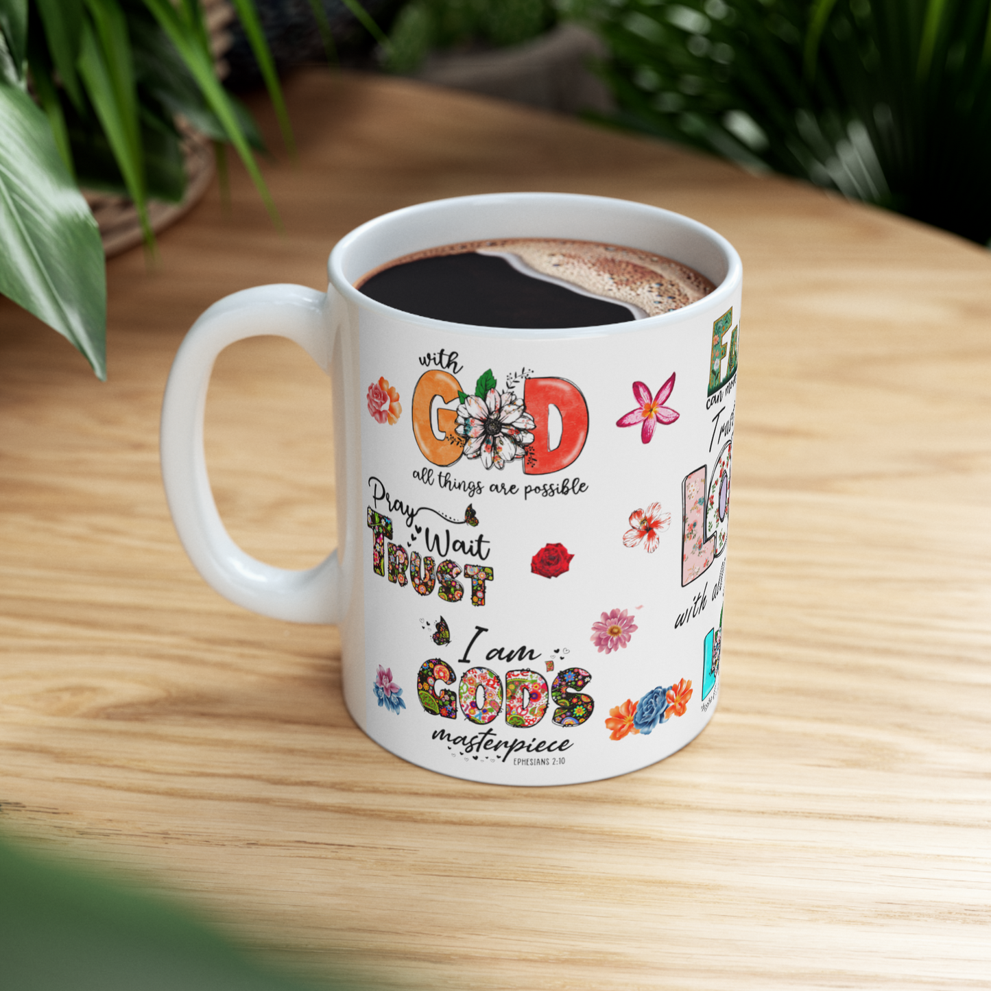 Christian Affirmations Sublimation Mug Wrap