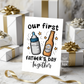 First Father's Day Card, Greeting Cards for Men, Father's Day Gifts, Gifts for Dad, Pregnancy Announcement