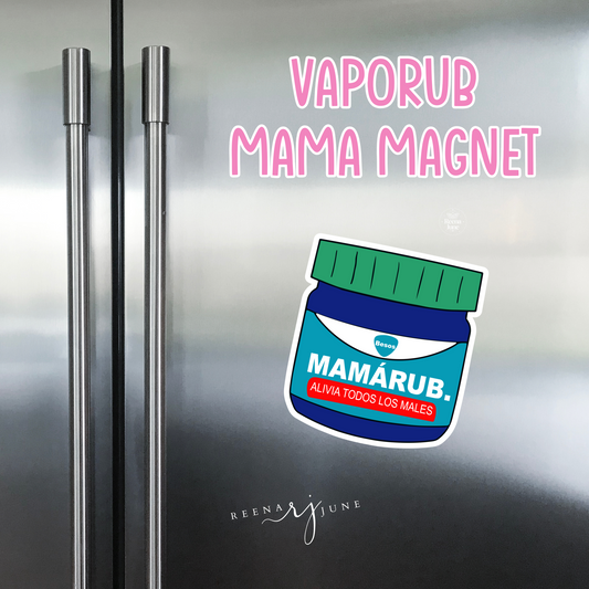 Mamarub Mamá Magnet, Funny Gift for Latina Mom, Cute Spanish Fridge Decor, Gifts for Mom, Gifts for Latin Mama, Mama Mexicana, Spanish Gift