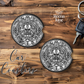 Mandala Darth Vader Car Coaster, StarWars Car Accessories, Trending Gifts, Gifts for Men, Star Wars Gifts