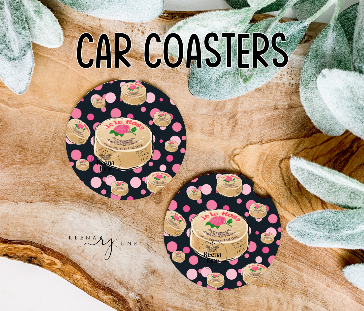 Mazapan Car Coaster, Mexican Candy Car Accessories, New car gift, Trending Gift, Mexican Snacks