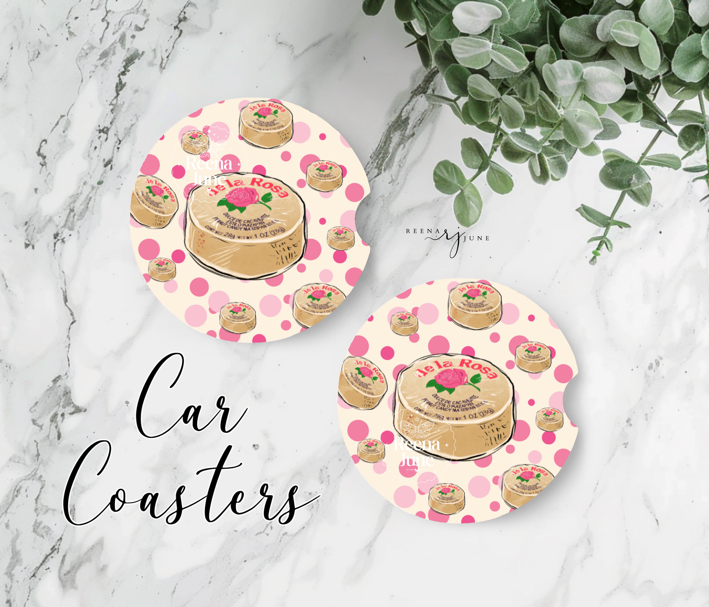 Mazapan Car Coaster, Mexican Candy Car Accessories, New car gift, Trending Gift, Mexican Snacks