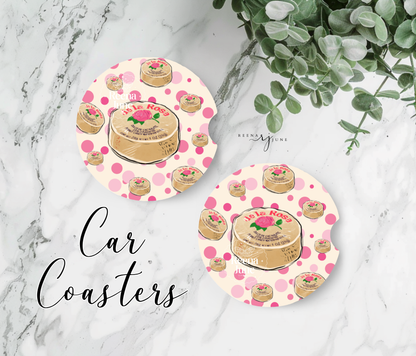 Mazapan Car Coaster, Mexican Candy Car Accessories, New car gift, Trending Gift, Mexican Snacks