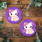 Kitty Pan Dulce Car Coaster, Hello Kitty Concha Car Accessories, Gifts for Her, Mexican Pan Dulce
