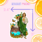 San Judas Tadeo Sunflower Magnet, Cute Fridge Decor, Gifts for Mom, Catholic Gifts, Christian Gifts, Spanish Gift, San Judas Tadeo recuerdo