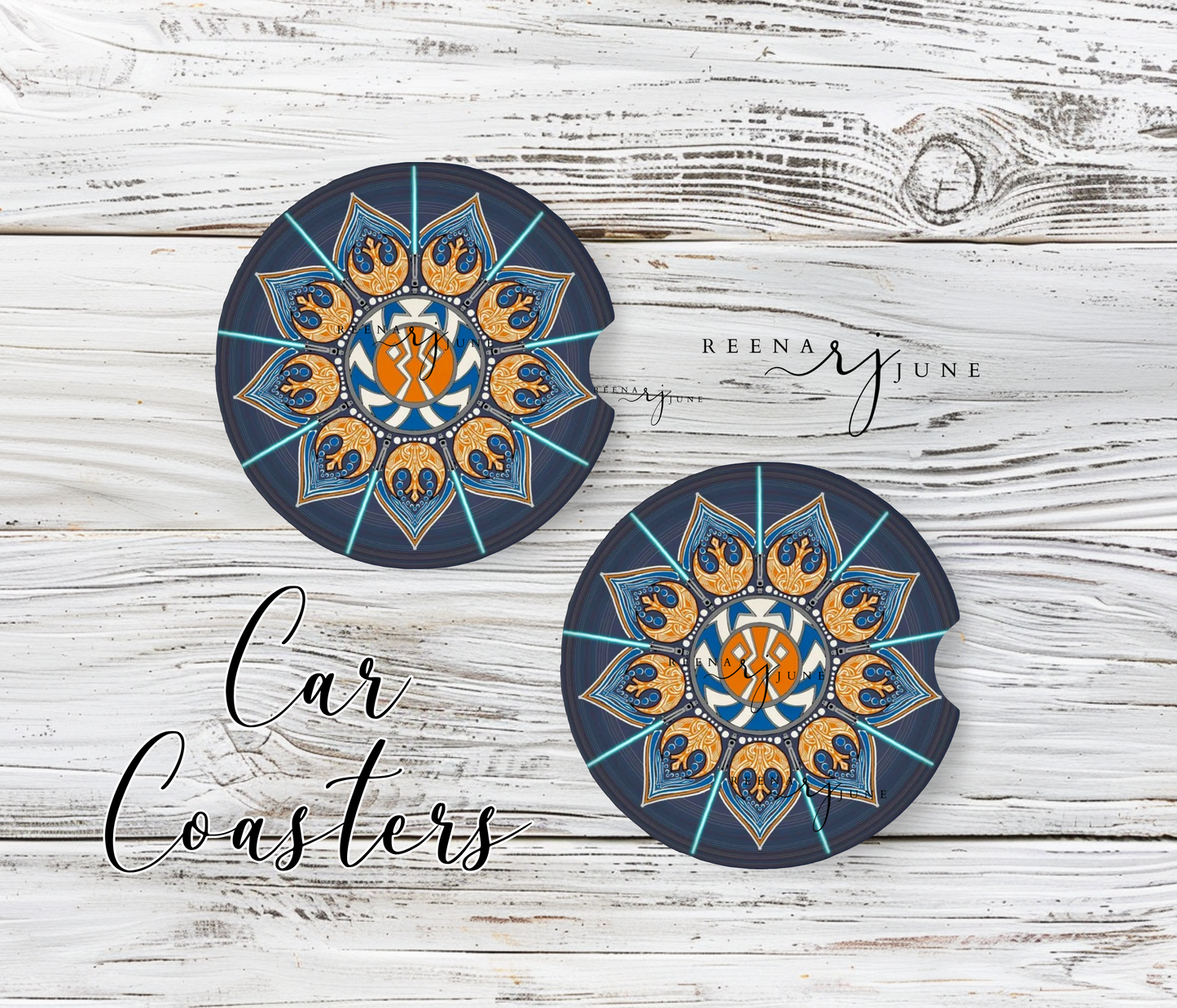 Mandala Star Wars Car Coaster, StarWars Car Accessories, Trending Gifts, Gifts for Men, Star Wars Gifts