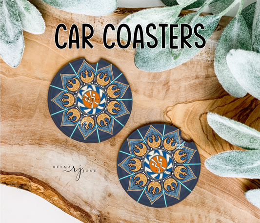 Mandala Star Wars Car Coaster, StarWars Car Accessories, Trending Gifts, Gifts for Men, Star Wars Gifts