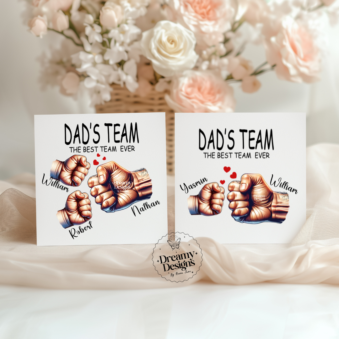 Custom Name Father's Day Card, Greeting Cards for Men, Father's Day Gifts, Gifts for Dad, Personalized Gifts for Dad, Gifts for him, Best Dad Ever