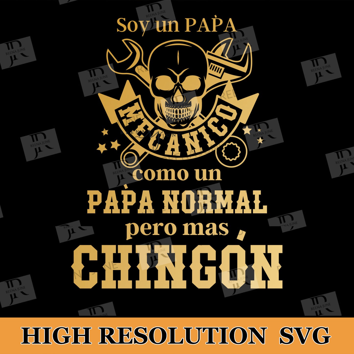 Papa Mecanico Svg, Spanish Shirt Svg, Spanish PNG, Cut file for Silhouette, Svg file for Cricut, Funny SVG, SVG en Espanol, Mechanic Shirt Vector