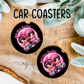 SMILE Now Cry Later Car Coaster, Old School CHOLAS girl friends Accessories, Chicana Style, Gifts for Her, Gifts Ideas, Trending Gifts