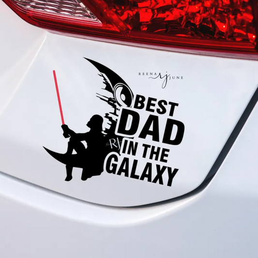 Best Dad Darth Car Decal, Star Wars Waterproof Sticker, Gifts for him, Fathers Day Gifts, Vinyl Stickers, Weatherproof Sticker, Gifts Ideas