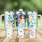 Princess Jasmine & Conchas 40oz Skinny Tumbler Template PNG, Aladdin Party Tumbler Wrap Design PNG, Conchas Tumbler Wrap Digital Download