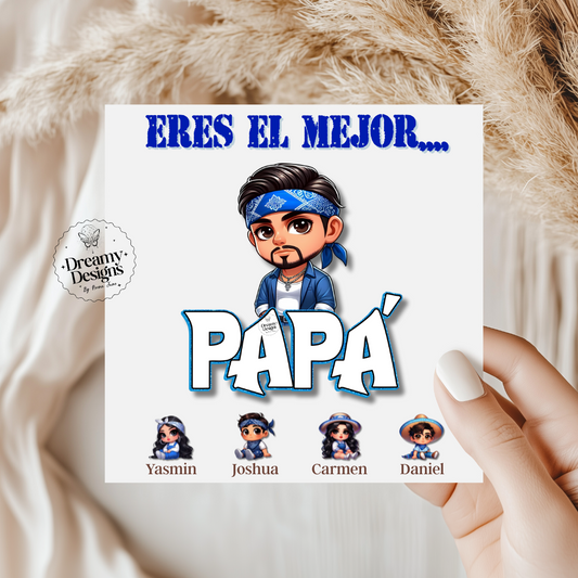CUSTOM Papá Chingon Chicano Card, Birthday Card, Father's Day Gifts, Gifts for Her, Regalo para Papa, Dia del Padre, Father's Day Funny Card